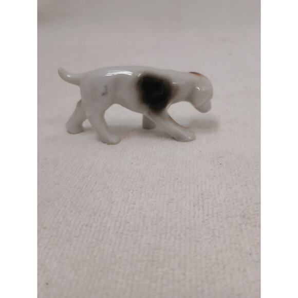 Vntg Beagle Hunting Hound Dog 3" Ceramic Figure Brown White Spots Japan Collect - Picture 11 of 15